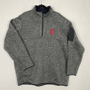 Antigua Quarter Zip Pull Over Jacket With Embroidered Red C Logo XXL